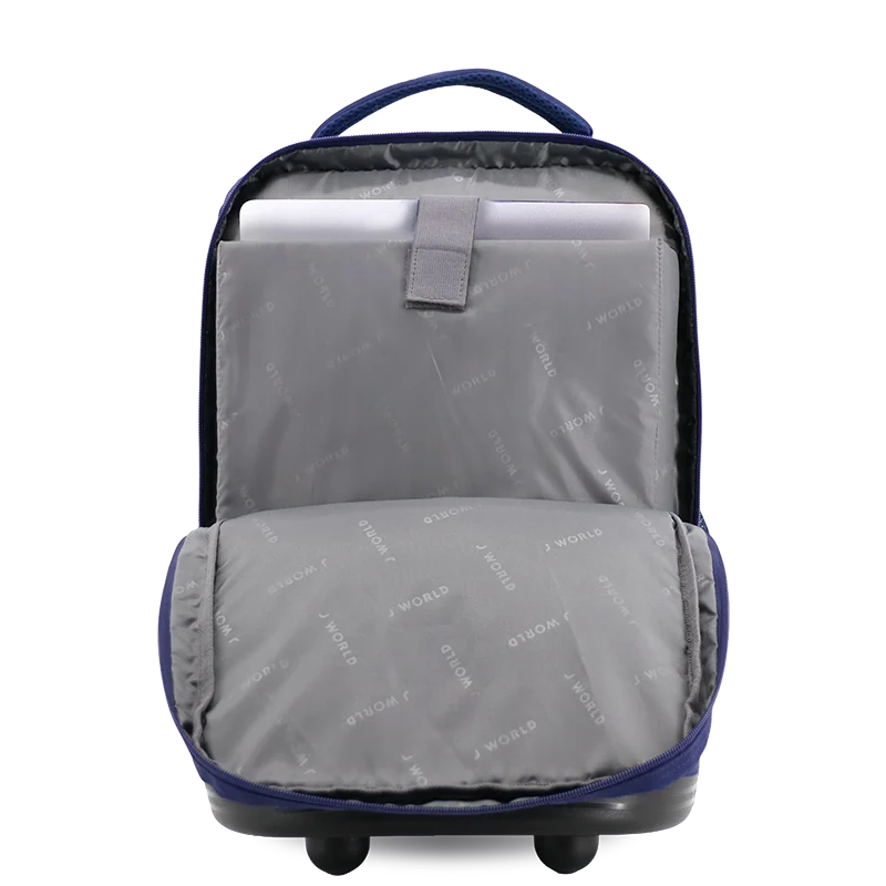 Sundance Laptop Rolling Backpack (20 Inch) in Navy - JWorldstore
