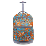 Sundance Laptop Rolling Backpack (20 Inch) in Retro Bloom - JWorldstore