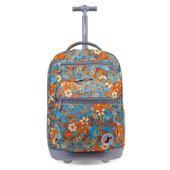 Sundance Laptop Rolling Backpack (20 Inch) in Retro Bloom - JWorldstore