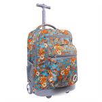 Sundance Laptop Rolling Backpack (20 Inch) in Retro Bloom - JWorldstore