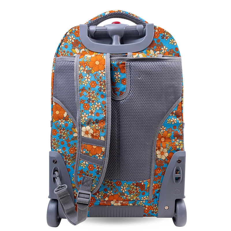 Sundance Laptop Rolling Backpack (20 Inch) in Retro Bloom - JWorldstore