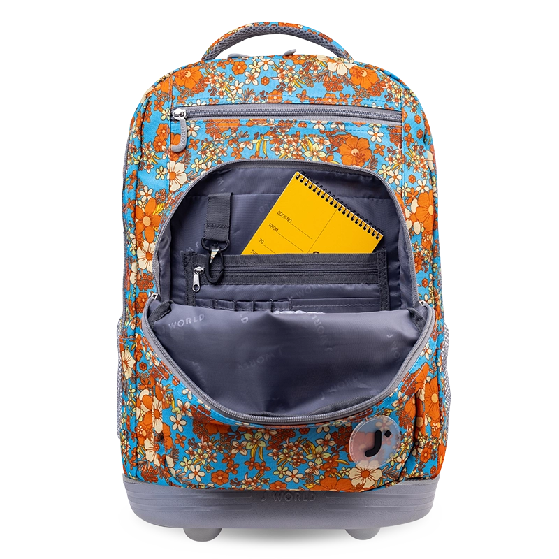 Sundance Laptop Rolling Backpack (20 Inch) in Retro Bloom - JWorldstore