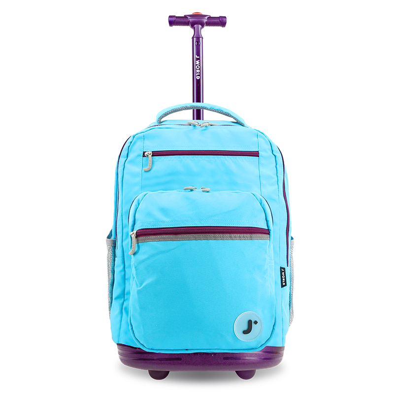 Sundance Laptop Rolling Backpack (20 Inch) in Sky Blue - JWorldstore