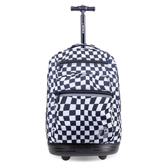 Sundance Laptop Rolling Backpack (20 Inch) in Wavy Checkers - JWorldstore