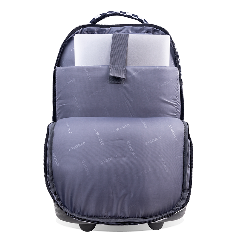 Sundance Laptop Rolling Backpack (20 Inch) in Wavy Checkers - JWorldstore