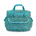 Donna Rolling Duffle Bag in Mint Leopard - JWorldstore