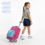 Sparkle 15 Inch Kids Rolling Backpack / Carry On in Watermelon - JWorldstore