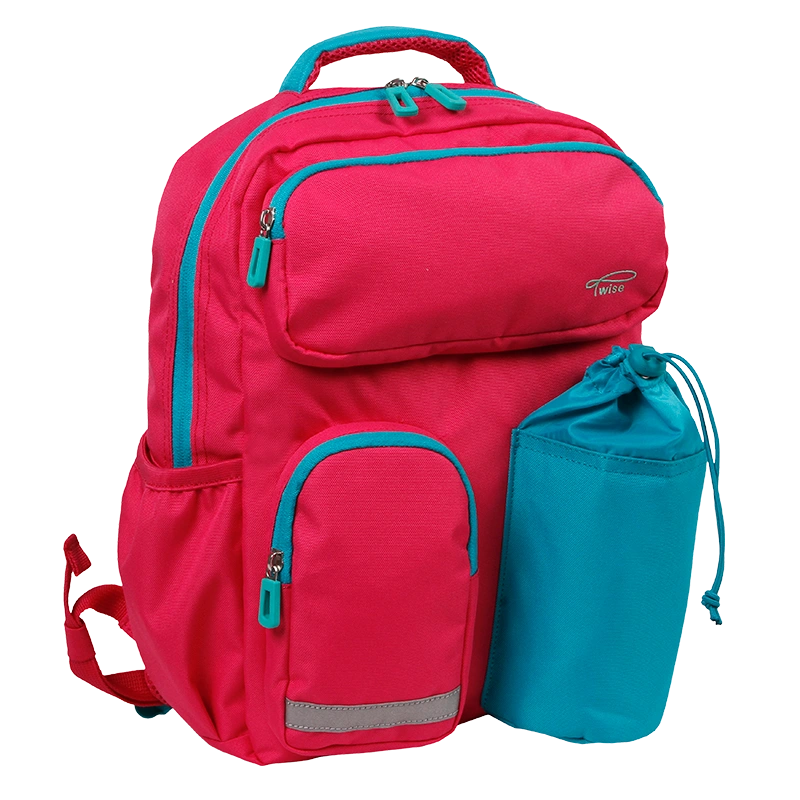 Twise All-Set Kids' Ergonomic Backpack in Pink - JWorldstore