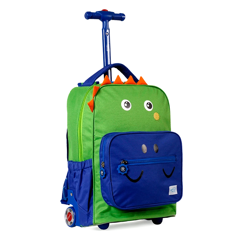Side-Kick Rolling Backpack in Dino - JWorldstore