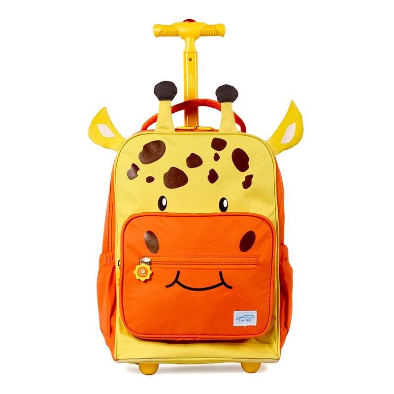 Side-Kick Rolling Backpack in Giraffe - JWorldstore