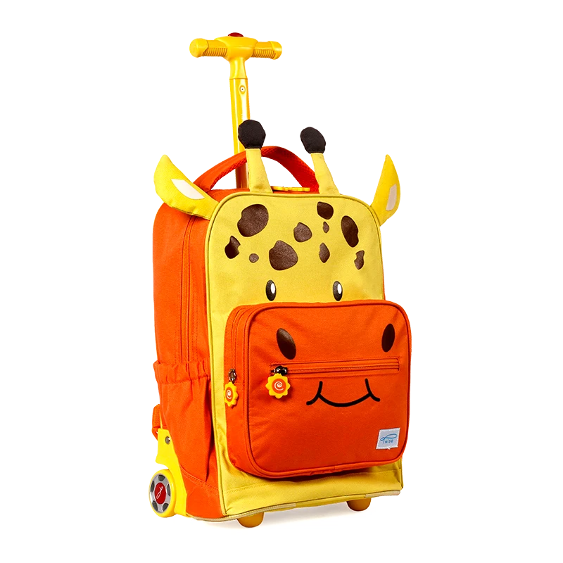 Side-Kick Rolling Backpack in Giraffe - JWorldstore