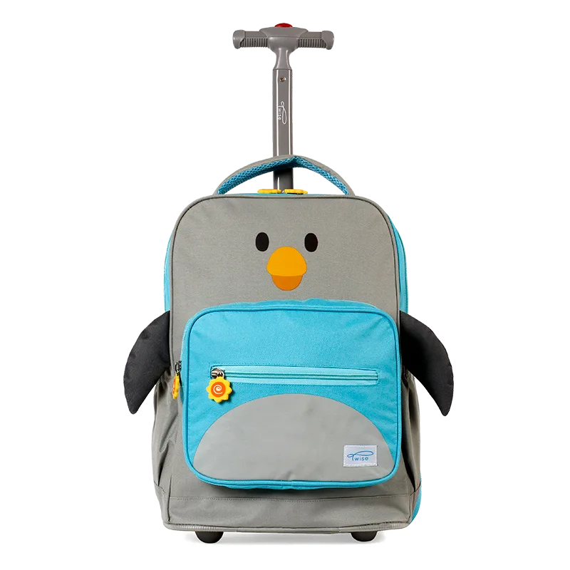 Side-Kick Rolling Backpack in Penguin - JWorldstore
