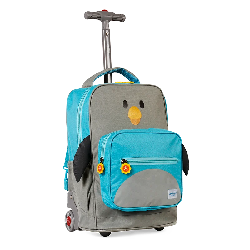 Side-Kick Rolling Backpack in Penguin - JWorldstore