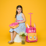 Twise Side-Kick Rolling Backpack in Rabbit - Final Sale