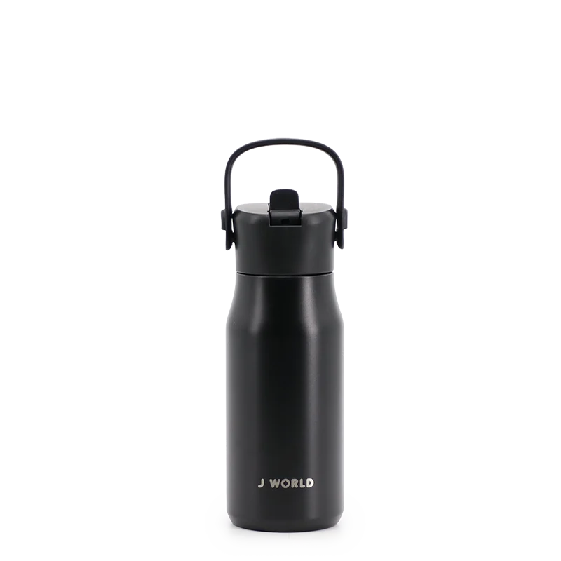 Flowee 14oz Insulated Water Bottle in Black - JWorldstore