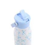 Flowee 22oz Insulated Water Bottle in Blue Bows - JWorldstore