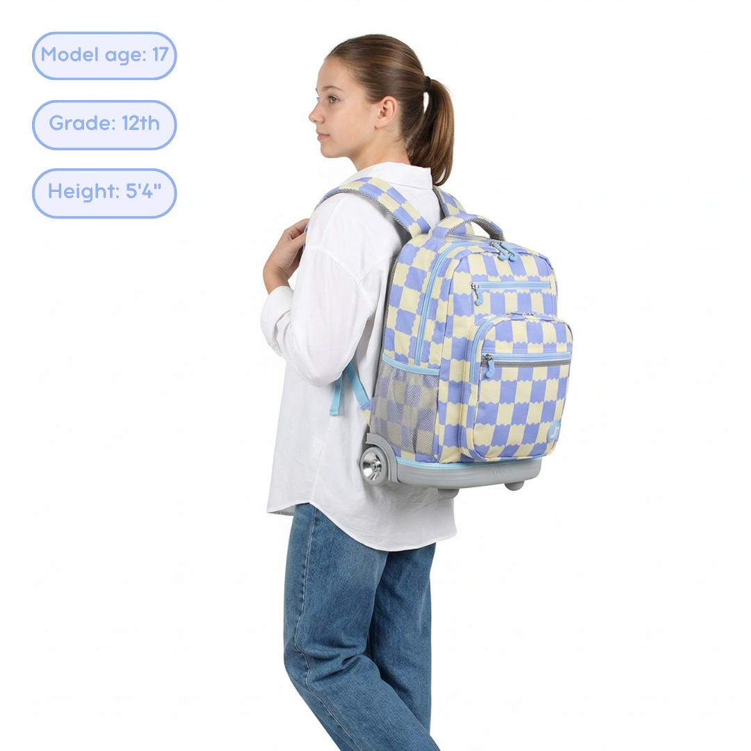 Sundance Laptop Rolling Backpack (20 Inch) in Wiggle Coral - JWorldstore