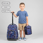 Lollipop Kids Rolling Backpack With Lunch Bag (16 Inch) in Fox - Final Sale - JWorldstore