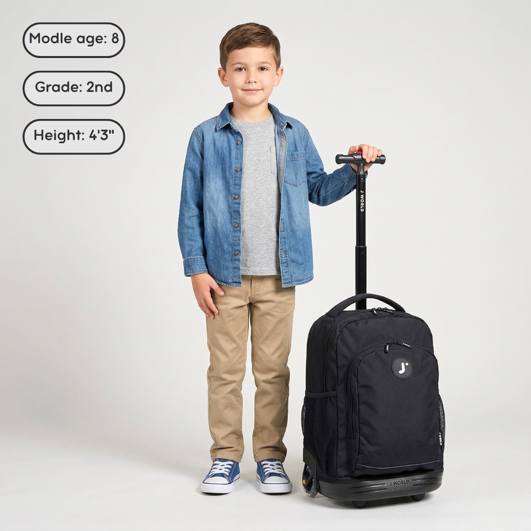 Sunny Kids Wheeled backpack | School Rolling Backpack | Black | J World JWorldstore Sunny Kids Wheeled backpack | School Rolling Backpack | Black | J World JWorldstore