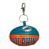 Miami Dolphins Softee Football Keychain